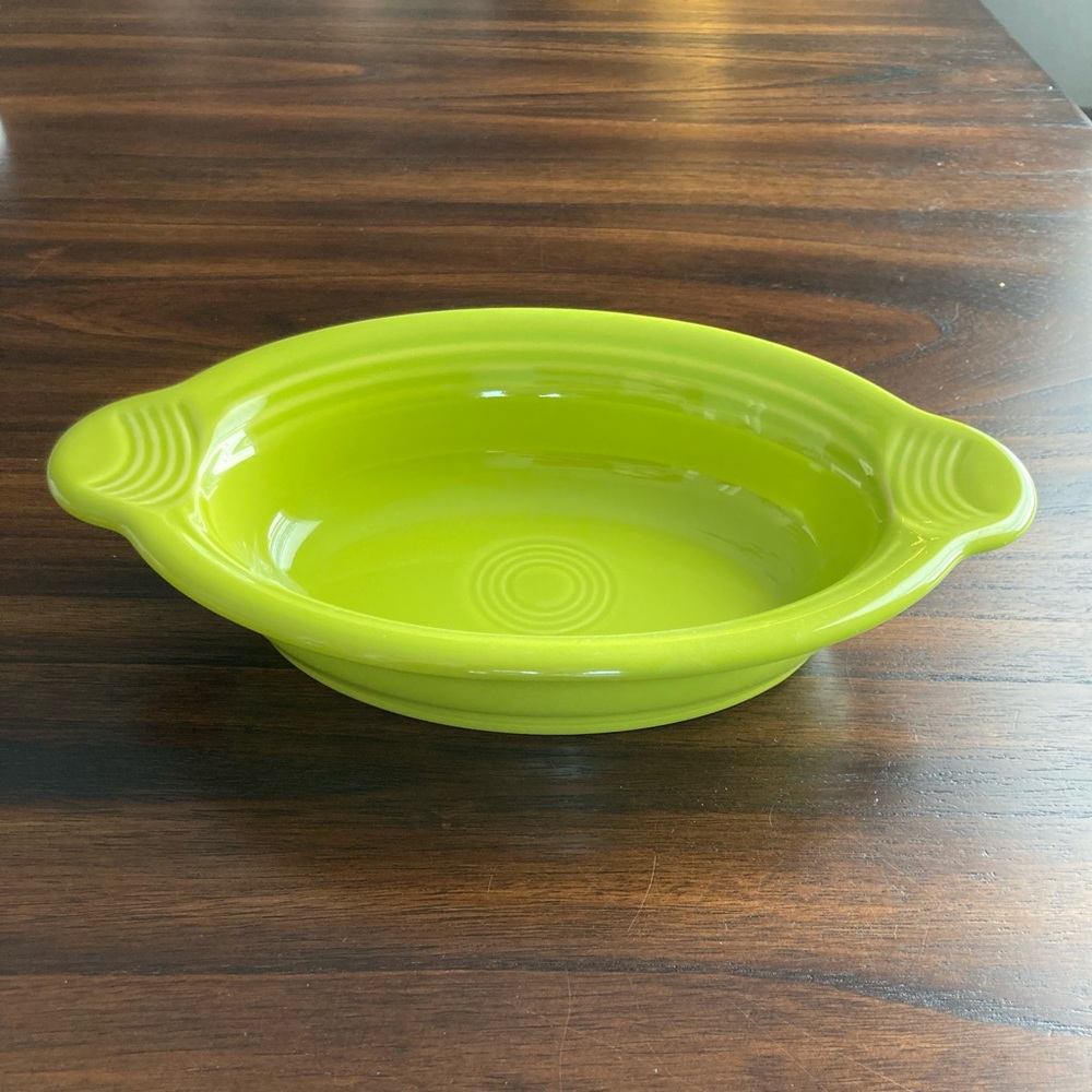 Fiestaware oval casserole dish